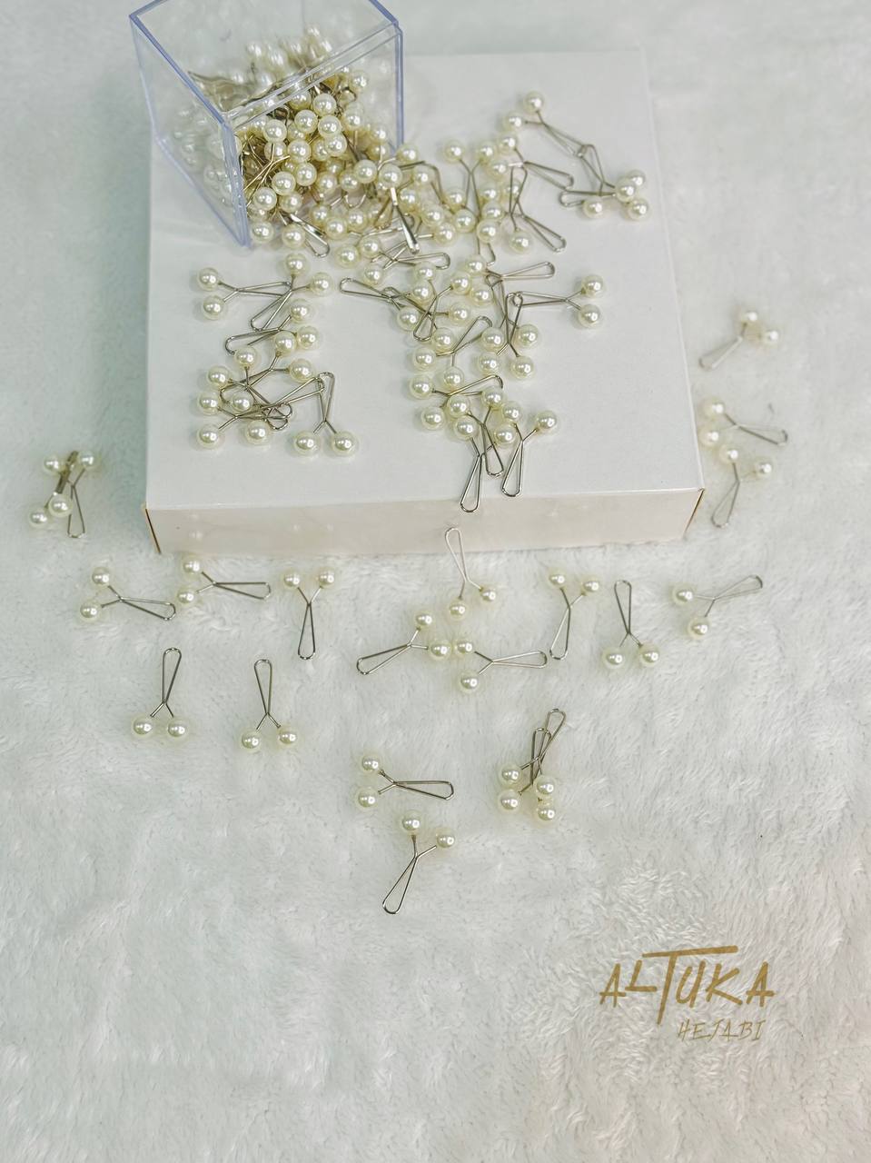 pearl pin دبوس حجاب لولو - ALTUKA HIJABI AJMAN CITY CENTER