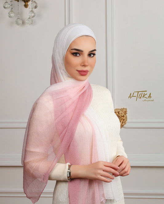 pink rainbow كشمير بينك مموج