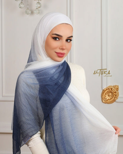 pink rainbow كشمير بينك مموج - ALTUKA HIJABI AJMAN CITY CENTER