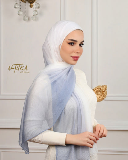 pink rainbow كشمير بينك مموج - ALTUKA HIJABI AJMAN CITY CENTER