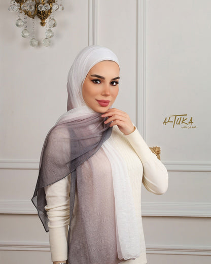 pink rainbow كشمير بينك مموج - ALTUKA HIJABI AJMAN CITY CENTER